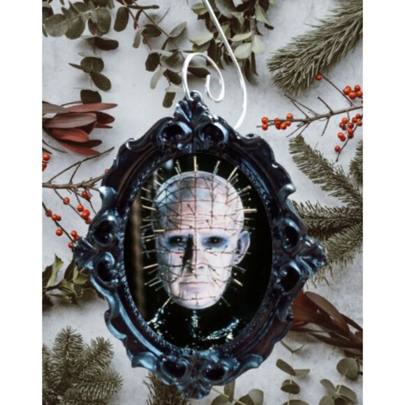 Pinhead Horror Ornament Hellraiser Holiday Decor Cenobite Christmas - Picture 1 of 1